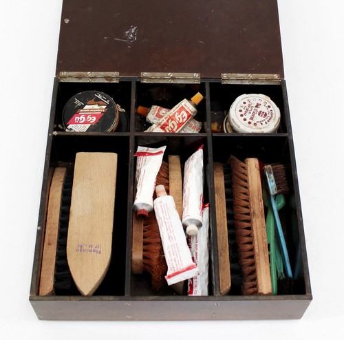 Ddr schuhputz kasten bürsten - schuhputz,