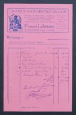 Rechnung 1910 Fernand LEHMANN