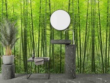 3D Bambuswald Blatt Wiese