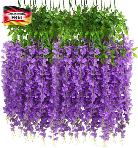 Künstliche glyzinien blumen - glyzinien,
