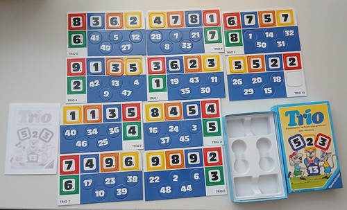 Trio ravensburger zahlen spiel - zahlen,