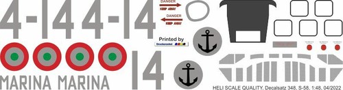 Decal 348 sikorsky s 58 - sikorsky, /