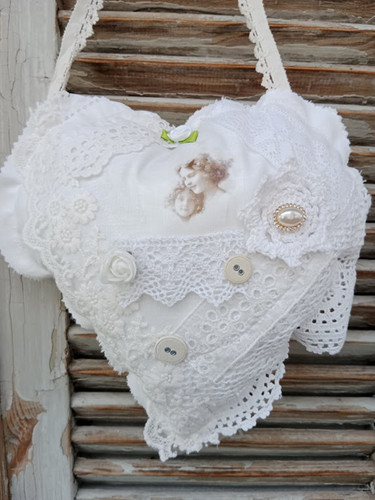Shabby chic deko herz - herz, aus