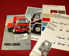 Prospekt FORD Cargo , LKW Nutzfahrzeuge 1982 Preisliste Farbkarte