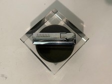 Design Gas Tischfeuerzeug Acrylglas KW Karl Wieden Werbung Hoechst