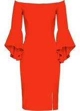 Carmen-Kleid Gr. 36 Tiefrot Abendkleid Mini Party-Cocktailkleid R-Ware Neu