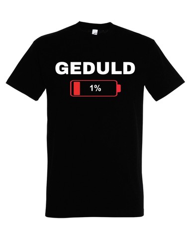 Herren shirt geduld - t-shirt, bei