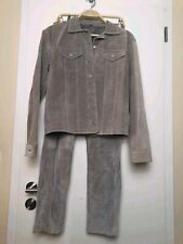 Leder Jacke, Hose, Velour