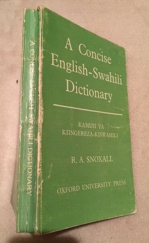 Concise english swahili - a, english-swahili