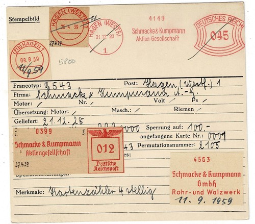 Hagen 1928 schmacke kumpmann - hagen,
