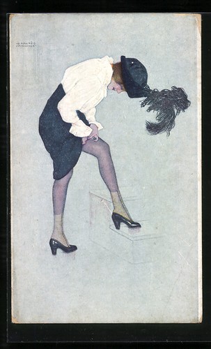 Künstler raphael kirchner - künstler-ak,