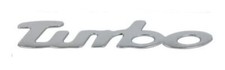 Turbo emblem sign chrome