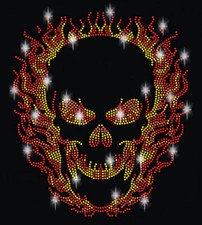 XL STRASS TOTENKOPF SKULL