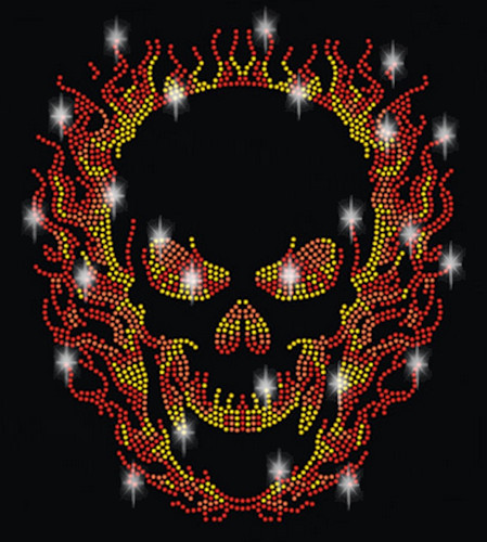 Strass totenkopf skull - strass,
