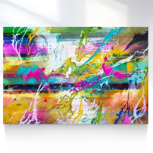 Leinwand bilder abstrakt - leinwand, bunt