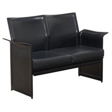 Vintage Sofa Leder Metall