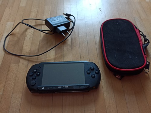 Psp konsole schwarz modell - konsole, in