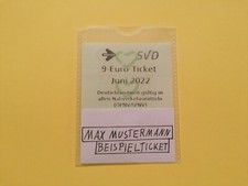 Schutzhülle für Zugticket