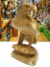 Tolle handgeschnitzte Holzadlerfigur 30 cm Wohnkultur hellbraun Farbe