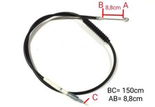 1,5m Kupplungszug-Harley Sportster XL 1200 C 2000-2010 / XL 1200 R 2004-2009