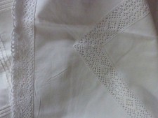 1 Bezug Paradekissen Spitze alt antik Vintage