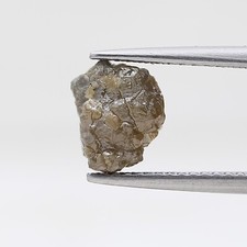 Big Selten Diamant 2.08tcw Grau Gelb Funkelnde Natur Irregular Form für Juwelen