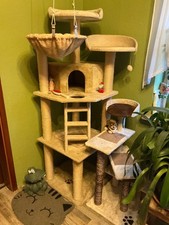 katzenkratzbaum mit Höhle