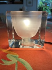 Peill & Putzler Ice Cube Tischlampe Glas matt 70er Inclusive 5 Spezialglühbirnen