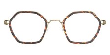 LINDBERG Brille Air Titanium RUI PGT Gold & Havanna Gestell Optik 45 -22-145