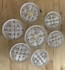 Bleikristall Untersetzer 7 teilig Vintage