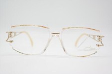 Vintage Brille Cazal 382 Transparent Mehrfarbig Gold Oval Brillengestell