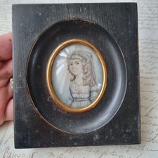 Portrait MINIATUR bemalt XIXè