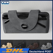 AUDI Sonnen Brillen Halter Brillenetui Halter Leder Sonnenblenden Klip Etui