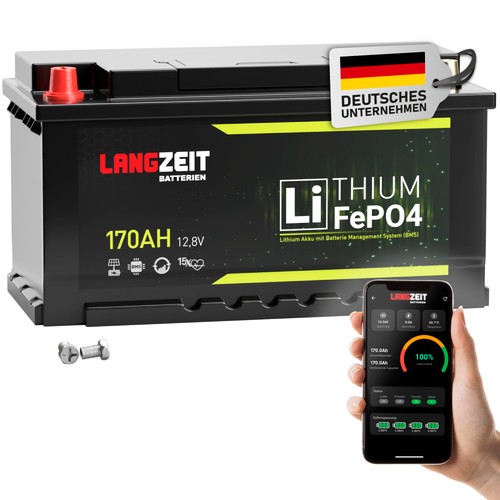 Lifepo4 170ah 12v bluetooth - lifepo4,