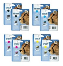 8x Original Tinte EPSON Stylus SX DX 4500 4450 7450 8400 9400 D120 / T0711-T0714