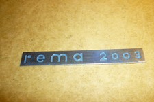 Original altes Radio - Fernseher Emblem Rema 2003 alu - Schriftzug !
