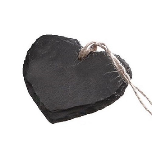 Schieferherz hänger 7x6cm - schieferherz,