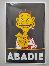 ABADIE Zigarettenpapier Wien # Emailschild 60 x 40 cm # topp Zustand