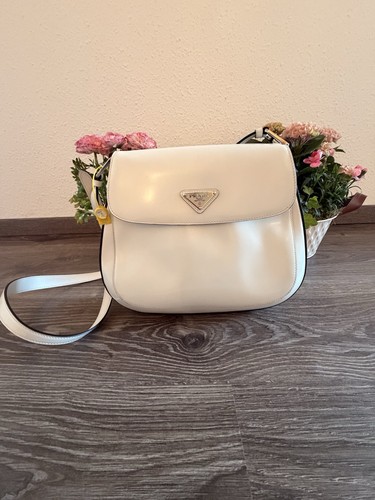 Prada cleo flap bag white - cleo,