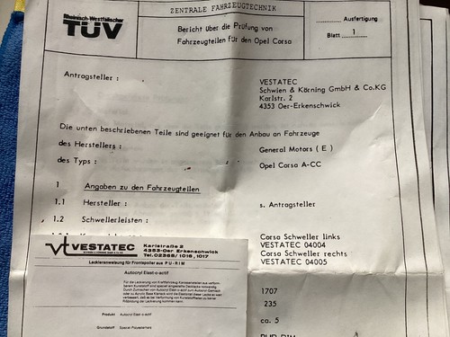 Opel corsa tüv bericht - corsa, &