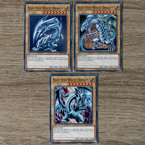 Blue eyes white dragon - 3x, blue-eyes
