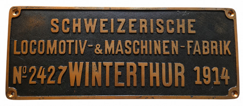 Sbb lokomotiv fabrikschild - sbb,