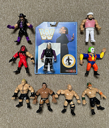 Wwe wwf hasbro mattel - mattel, 9x