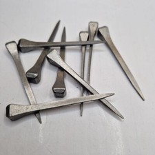 50x Antik Hufnägel v.f.9 ½ Geschmiedete Alte Schmiedenägel Mittelalter DDR 