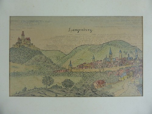 Aquarellierte federzeichnung - aquarellierte,