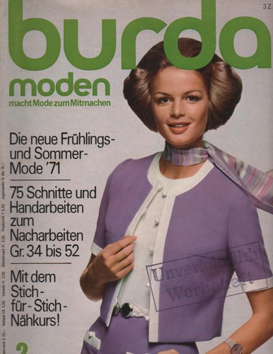 Burda 1971 sommer mode - sommer,