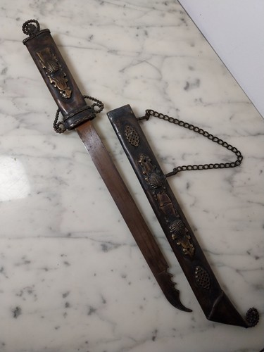 Großes altes deco messer - großes,