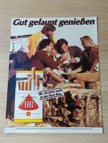 Zigaretten werbeanzeige - 5x,