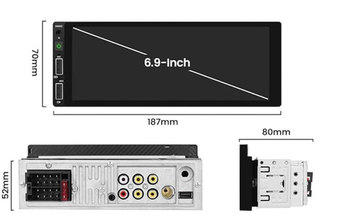 Wireless carplay android - 6.9",