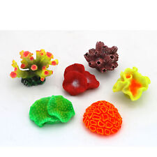 Set: 6x Nano Kunst Korallen,versch.Nachbildungen,Meerwasser/Salzwasser Aquarium